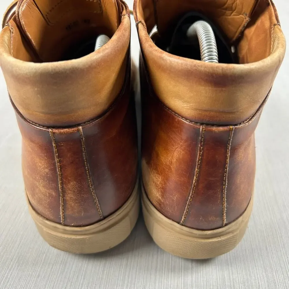 Magnanni 18603 Men's Boot EU 42 Brown High-top Sneaker Silhouette Men US Leather